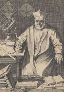 Cardinals Hat Prints: Portrait of Cardinal Christopher Clavius, 1606. Creator: Francesco Villamena