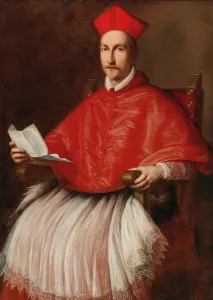 Roman School Prints: Portrait of Cardinal Francesco Barberini (1597-1679)