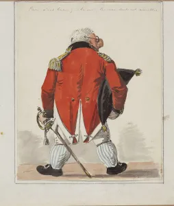 Muzeum Narodowe Prints: Portrait Caricature of the architect Giacomo Quarenghi (1744-1817), c. 1810