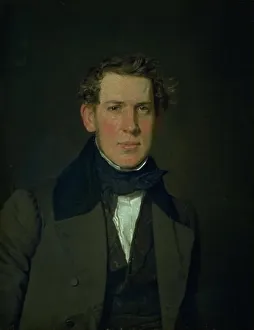 Kobke Christen Prints: Portrait of Carl Adolf Feilberg, 1835. Creator: Christen Kobke