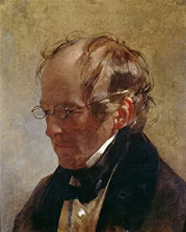Biedermeier Collection: Portrait of Carl Christian Vogel von Vogelstein (1788-1868), 1837. Creator: Amerling