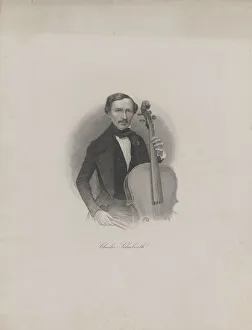 Portrait of Carl Eduard Schuberth (1811-1863), c. 1850. Creator: Anonymous