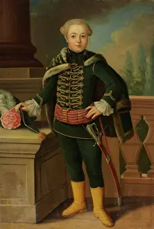 Fur Trim Prints: Portrait of Carl Justinian von Holzhausen (1750-1793)
