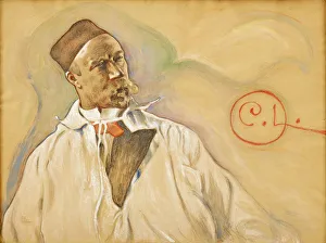Mixed Media On Board Prints: Portrait of Carl Larsson (1853-1919). Creator: Ljungquist, Bernt (active ca. 1900s)
