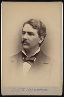 Cabinet Card Prints: Portrait of Carl W. Schuerman (1850-?), 1884. Creator: Unknown