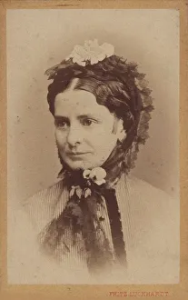 1875 Prints: Portrait of Caroline Strauss, née Pruckmayer (1831-1900)