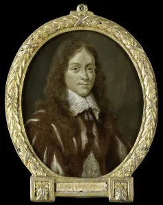Panpoeticon Batavum Prints: Portrait of Caspar van Kinschot, Poet, 1700-1732. Creator: Arnoud van Halen