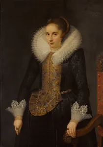 Rings Prints: Portrait of Catharina Fourmenois (1598-1665), 1619. Creator: Salomon Mesdach