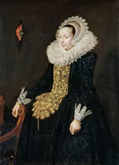 E Du Louvre Prints: Portrait of Catharina Both van der Eem (1589-1666), 1620. Creator: Hals, Frans, after