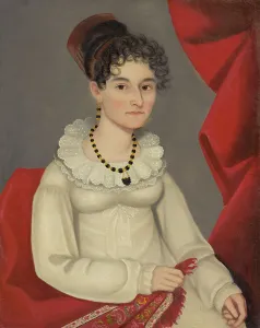 Clark Art Institute Prints: Portrait Of Catharine Couenhoven Clark, c1819-20. Creator: Ammi Phillips