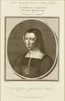 Portrait of Catherine of Aragon (1485-1536), 1780s. Creator: Goldar, Jabez (1729-1795)