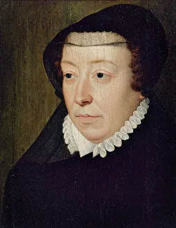 Clouet Janet Prints: Portrait de Catherine de Médicis (1519-1589)