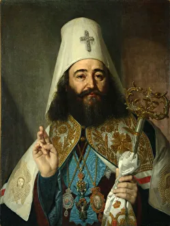Vladimir Lukich 1757 1825 Prints: Portrait of Catholicos-Patriarch of All Georgia Anton II (1788-1811)
