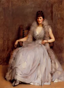 Fashion Accessory Prints: Portrait of Cecilia Tower, 1889. Creator: James Jebusa Shannon
