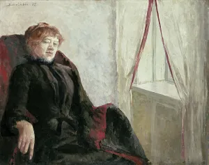 Womens Rights Prints: Portrait of Cecilie Thoresen Krog, 1885. Creator: Kalle Lochen