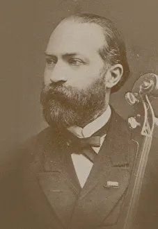 Phototypie Prints: Portrait of the cellist and composer Friedrich Grützmacher (1832-1903)