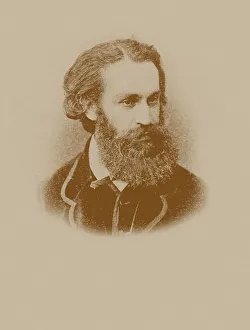 Davydov Prints: Portrait of the cellist and composer Karl Yulievich Davidov (1838-1889)