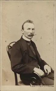 Portrait of the cellist and composer Moritz Karasowski (1823-1892), ca 1865. Creator: Fajans, Maksymilian (1827-1890)
