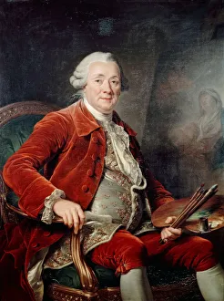 Van Loo Prints: Portrait of Charles-Amedee-Philippe van Loo. Artist: Labille-Guiard, Adelaide (1749-1803)