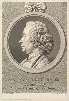 Charles Nicolas Collection: Portrait of Charles-Antoine Jombert, 1770. Creator: Augustin de Saint-Aubin