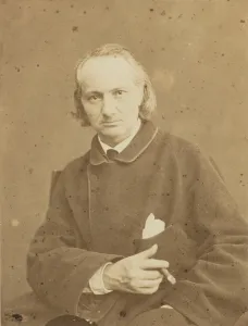 Portrait of Charles Baudelaire with a cigar, 1865. Creator: Neyt, Charles (1833-1908)