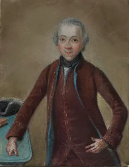 Pastel On Parchment Prints: Portrait of Charles Christian Erdmann