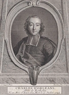 Images Dated 29th September 2020: Portrait of Charles d Orleans, Abbe of Rothelin, 1744-49. 1744-49