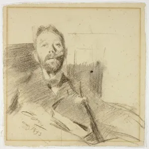 Charles Deering Prints: Portrait of Charles Deering, 1893. Creator: Anders Leonard Zorn