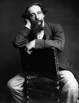 Charles Dickens Collection: Portrait of Charles Dickens (1812-1870). Creator: Watkins, Herbert (1828-1916)