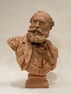 Cravat Prints: Portrait Of Charles Gounod, 1873. Creator: Jean-Baptiste Carpeaux
