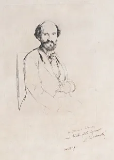Baron De Rochefort Prints: Portrait of Charles Hayem, 1876. Creator: Marcellin-Gilbert Desboutin