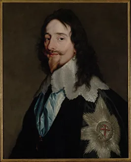 Dyck Prints: Portrait of Charles I, King of England (1600-1649)