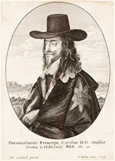 House Of Stuart Prints: Portrait of Charles I, pub. 1649. Creator: Unknown