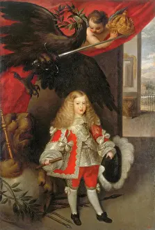 Sceptre Prints: Portrait of Charles II as a Child, 1650. Creator: Sebastian Herrera Barnuevo