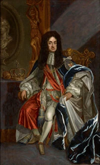 Kneller Gallery: Portrait of Charles II of England (1630-1685), in the robes of the Order of the Garter