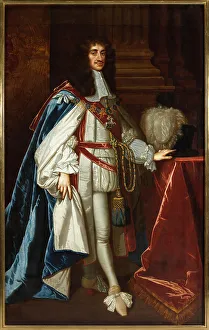 Sir Peter 1618 1680 Prints: Portrait of Charles II of England (1630-1685), 1670. Creator: Lely, Sir Peter (1618-1680)