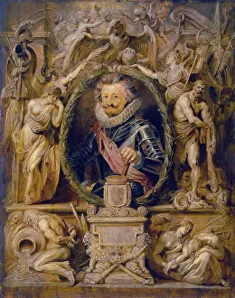 Rubens Sir Peter Paul Prints: Portrait of Charles de Longueval, 1621. Creator: Peter Paul Rubens