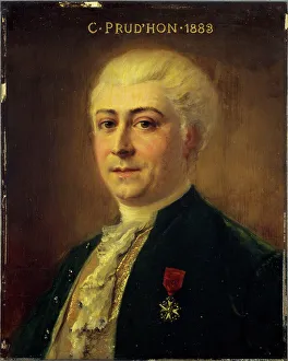Necktie Prints: Portrait of Charles Prud'hon (1843-1930)