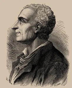 Secondat Prints: Portrait of Charles de Secondat, Baron de Montesquieu (1689-1755), 1889