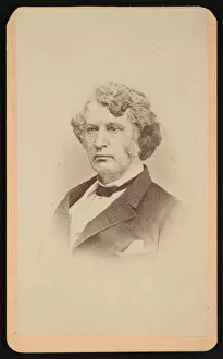 Charles Sumner Gallery: Portrait of Charles Sumner (1811-1874), Before 1874. Creator: Frank L Le Roy