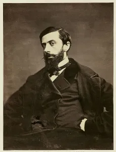 Printmaker Prints: Portrait of Charles-Theodule Deveria, 1861. Creator: Charles Marville