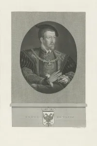 Portrait of Charles V of Spain (1500-1558), 1848-1849. Artist: Reckleben, Jan Frederik Christiaan (1819-1879)