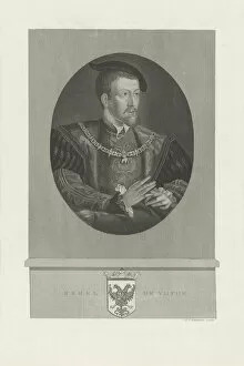 Charles V Of Spain Gallery: Portrait of Charles V of Spain (1500-1558), 1848-1849. Artist: Reckleben