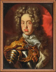 Um 1700 Prints: Portrait of Charles VI (1685-1740), Holy Roman Emperor, um 1700. Creator: Anonymous