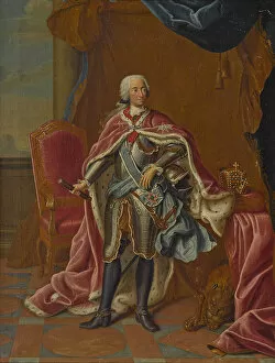 Charles Vii Gallery: Portrait of Charles VII, Holy Roman Emperor (1697-1745), 1743. Creator: Horemans, Peter Jacob