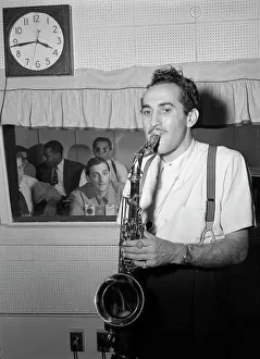 Recording Studio Prints: Portrait of Charlie Ventura and Herb Abramson