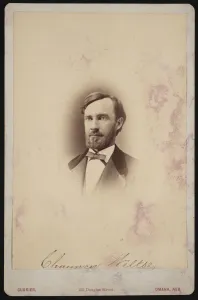 Surveyor Prints: Portrait of Chauncey Wiltse (1834-1894), 1875-1876. Creator: Frank F Currier