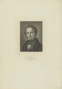 1840 Prints: Portrait of the chemist Justus von Liebig, c. 1840. Creator: Barth, Carl (1787-1853)