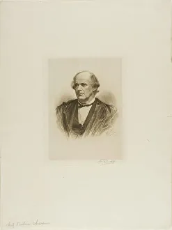 Legal System Prints: Portrait of Chief Justice Chase, 1890. Creator: Max Rosenthal