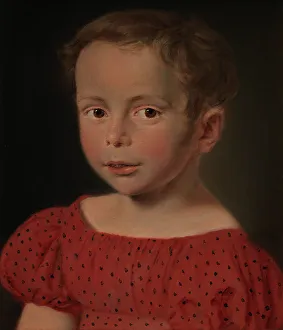 Jensen Ca Prints: Portrait of a child, 1822. Creator: Christian Albrecht Jensen